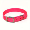 Nylon Dog Collar with Double-Layer Strap, Adjustable Metal Buckle and D-Ring for Small Medium Large Dogs, Everyday Outdoor Walks, S M L