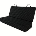 Rear Seat Cover for Dogs, Anti-Slip Dog Car Seat Protector in Black with Black or Orange Edge for Everyday Drives and Pet Travel