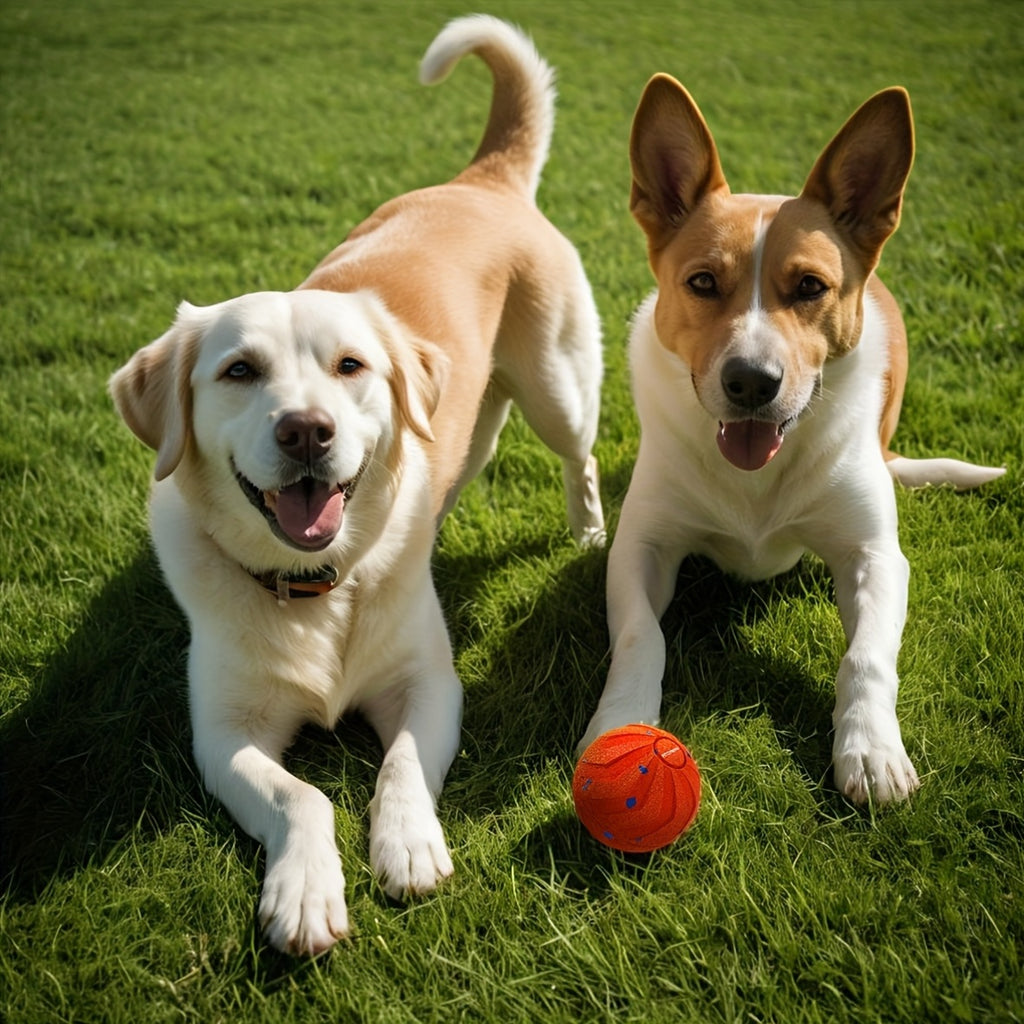 Smart Bouncing Dog Ball with Tap-to-Start Activation, Automatic Rolling and Spinning E-TPU Chase Toy with Sleep Mode for Medium and Large Dogs