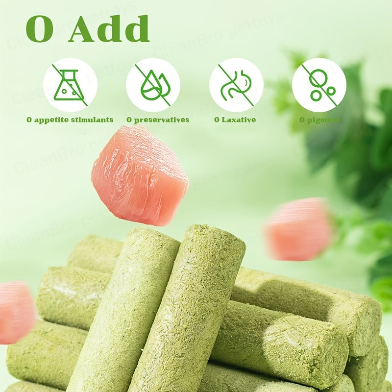 Cat Grass Chew Sticks, Freeze-Dried Edible Cat Snacks in 15 or 30 Piece Packs for Supervised Chewing, Treat Time and Cat Owner Gift Baskets