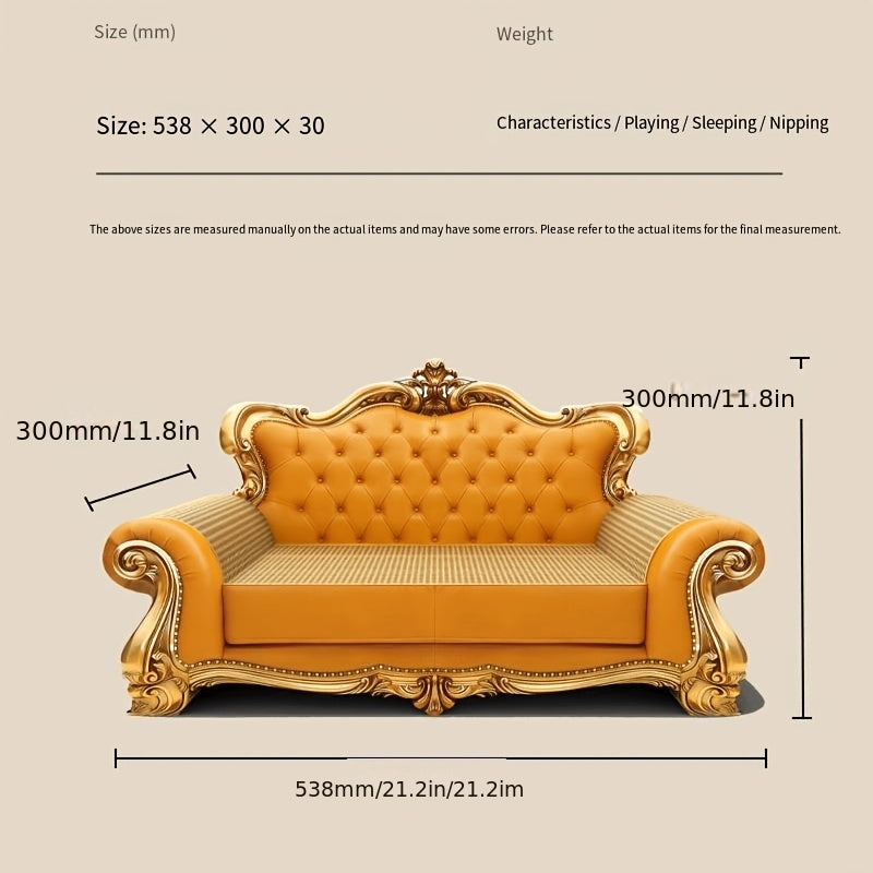 Cat Scratching Pad Sofa, European-Style Cat Lounger and Empress Bed for Indoor Scratching and Rest, Purple Yellow or Green, Big or Small