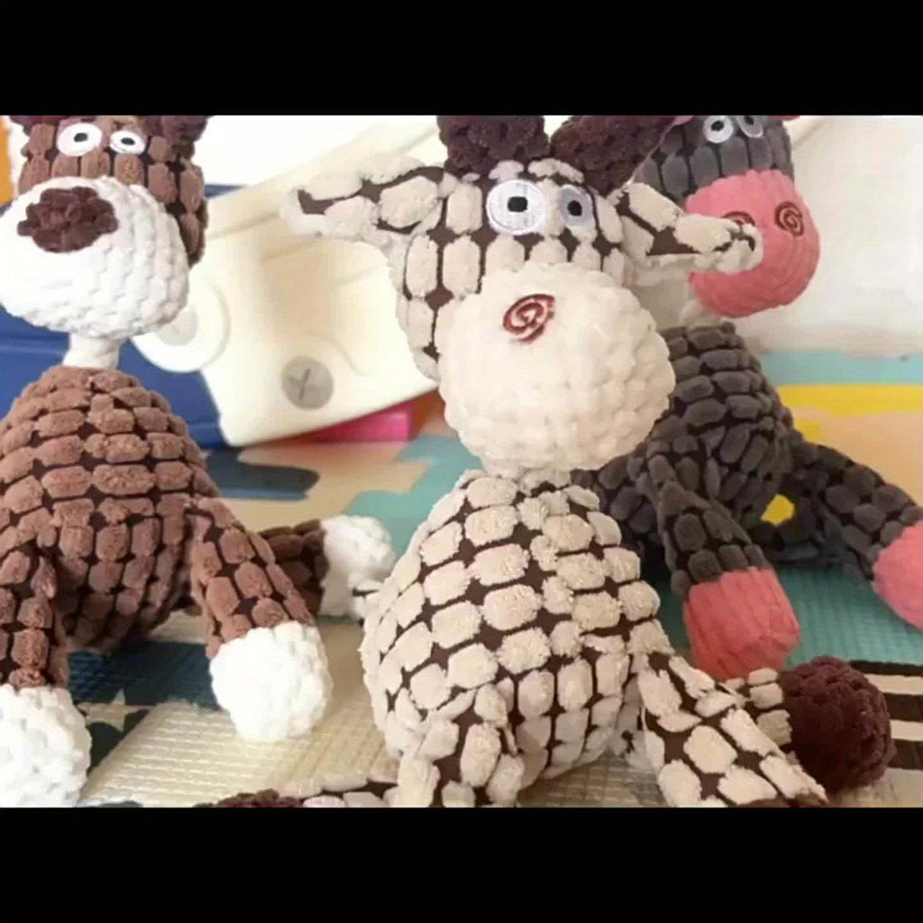 Squeaky Dog Toys 9 Pack, Stuffless Plush Set with Crinkle Sounds for Supervised Interactive Puppy Play, Toy Rotation and Dog Birthday Gifts