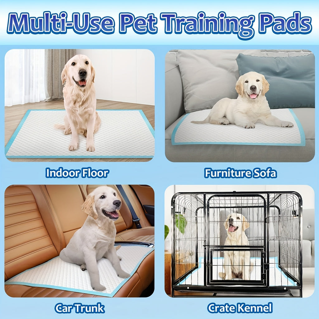 Extra Large Dog Pee Pads 32 x 47 Inches, 40 Count Six-Layer Disposable Puppy Training Pads with Soft Nonwoven Surface for Indoor Potty Care
