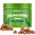 Calming Chews for Dogs and Cats, Chicken Flavor 90 Soft Chews, Bottled Pet Supplement in One, Two or Three Bottle Options for Wellness Routines