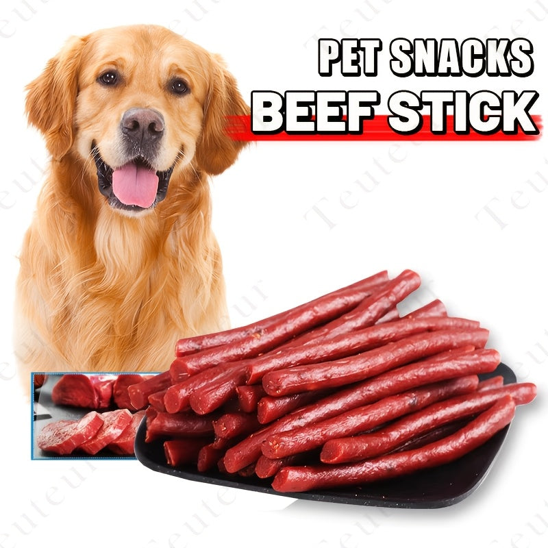 Air-Dried Beef Dog Treat Sticks, 155g/5.47oz Grain-Free Jerky Chews for Small, Medium and Large Dogs, Training Rewards and Everyday Snack Time
