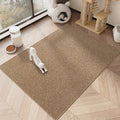 Cat Scratching Floor Mat, 23.62 x 35.43 Inch Multipurpose Pet Mat for Cat Resting Areas, Dog Crates and Feeding Spaces, Brown or Light Gray