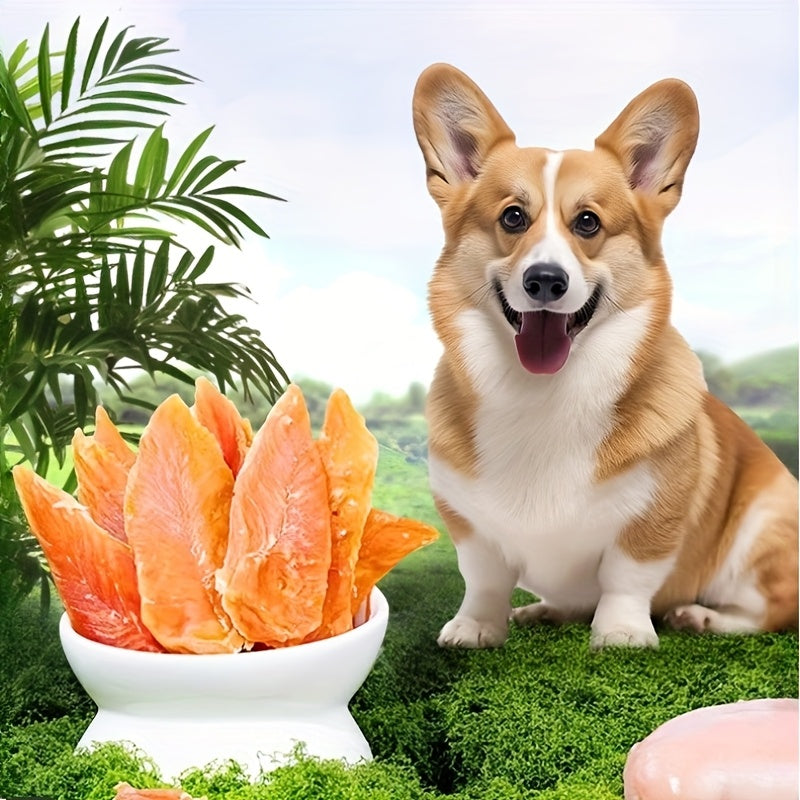 Chicken Breast Dog Treats 400g, Dried Chicken Strips for Supervised Training Rewards, Everyday Snack Time and Dog Lover Gift Baskets