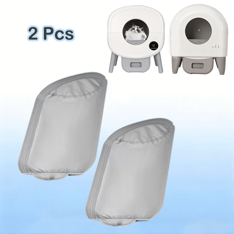 Self-Cleaning Litter Box Replacement Pads 2 Pack, Waterproof Leak-Protection Inserts for Compatible Fully Enclosed Cat Toilets and Everyday Cleanup