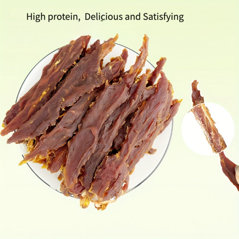 Duck Jerky Dog Treats 3-Pack, Three 200g Bags of Chewy Duck Meat Strips for Training Rewards and Daily Snacks for Small, Medium and Large Dogs