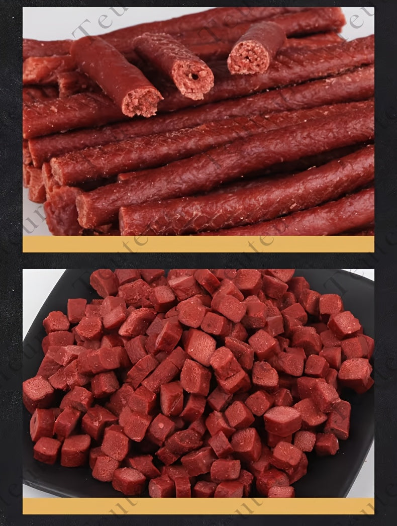 Dog Training Treats with Beef Jerky and Tendon Options, Chicken Heart or Chicken and Duck Jerky Selections for Everyday Rewards and Supervised Snack Time