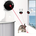 Automatic Laser Cat Toy with Hanging or Tabletop Placement, USB Rechargeable 3-Speed Interactive Pointer with Adjustable Head for Supervised Indoor Play