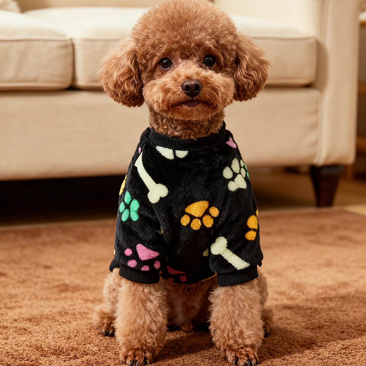 Winter Dog Clothes for Small and Medium Dogs, Soft Puppy Sweater Outfit in XS-XXL for Cool Weather Walks, Seasonal Wear and Pet Photos