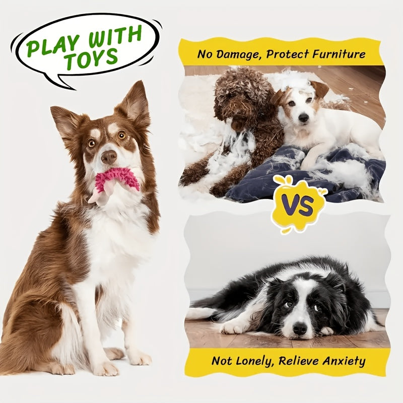 Plush Dog Toys 9-Piece Animal Set for Small and Medium Dogs, Colorful Sound-Making Companions for Supervised Indoor Play and Pet Gifts