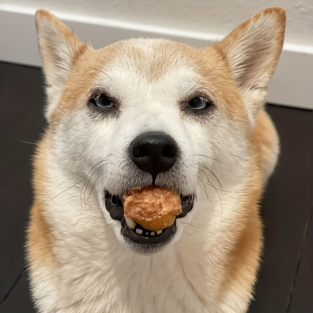 Egg Yolk Wrapped Dog Treats with Chicken or Duck Options, 3.5oz or Piece-Count Packs for Supervised Training Rewards and Everyday Snack Time