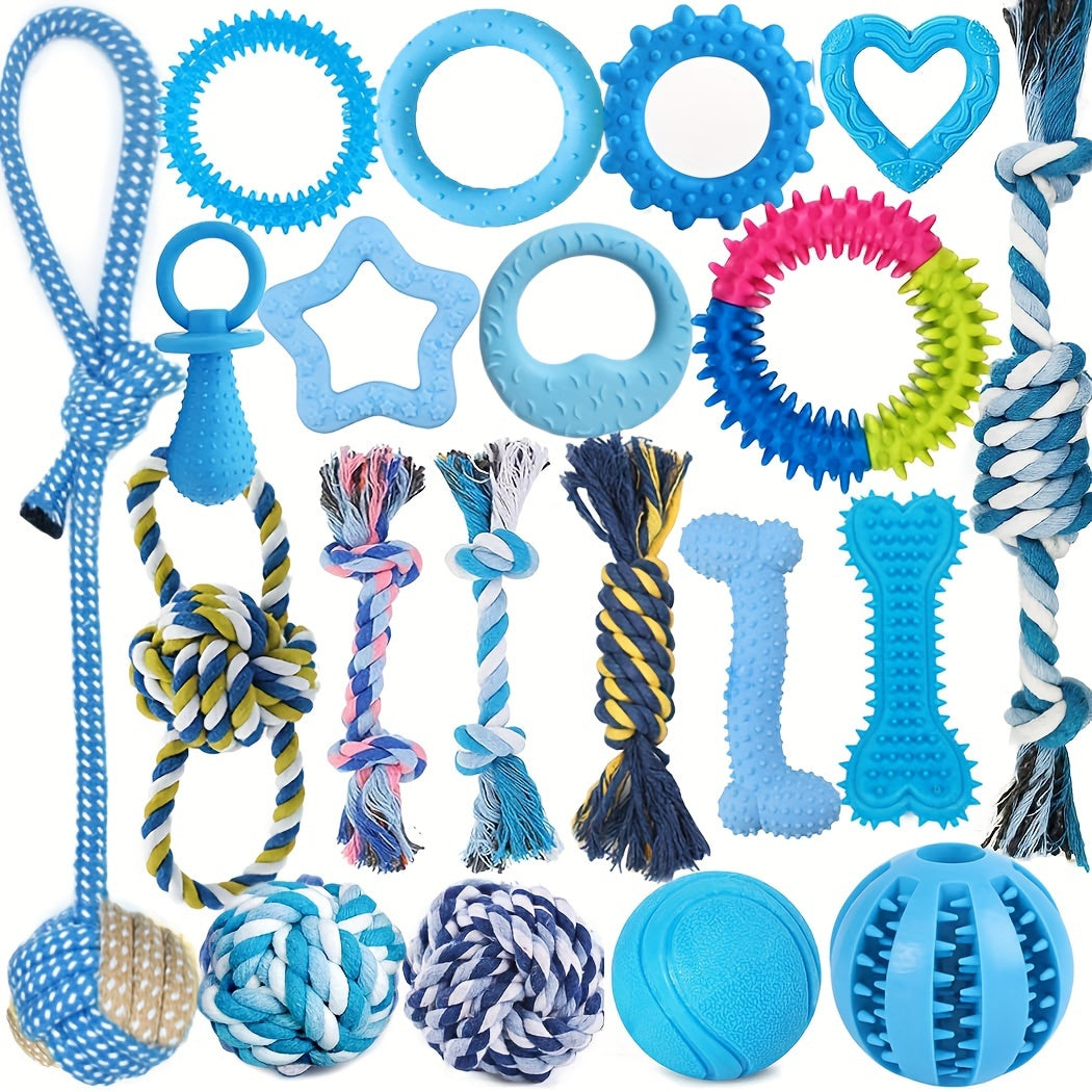 Assorted Puppy Toys for Small Dogs, Random 3 or 12 Piece Chew and Play Toy Packs for Supervised Indoor Games, Toy Rotation and Birthday Gifts