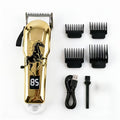 Cordless Horse Clippers with LCD Display, Rechargeable Gold Grooming Trimmer with Adjustable Blade and Separate Pink Pet Clipper Option