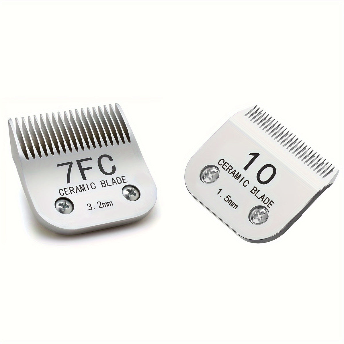 Ceramic Dog Clipper Replacement Blades, Detachable Grooming Blade Singles and Sets for Compatible Andis, Oster A5 and Wahl KM Series Clippers