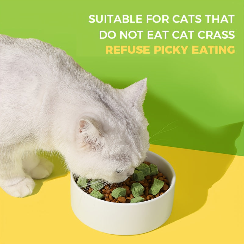 Cat Grass Pellets 150g / 5.29 oz, Freeze-Dried Crunchy Cat Treats for Supervised Snack Time, Everyday Rewards and Cat Owner Gift Baskets