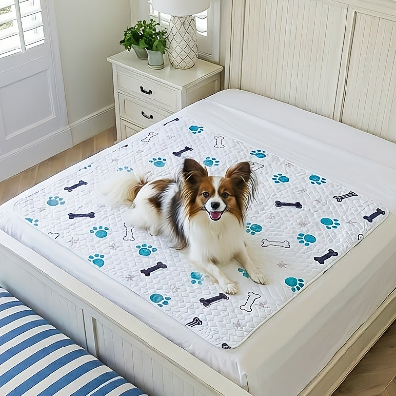 Reusable Dog Pee Pads with Four-Layer Design, Machine Washable Non-Slip Puppy Training Mats in Seven Size Options for Floors, Crates and Playpens