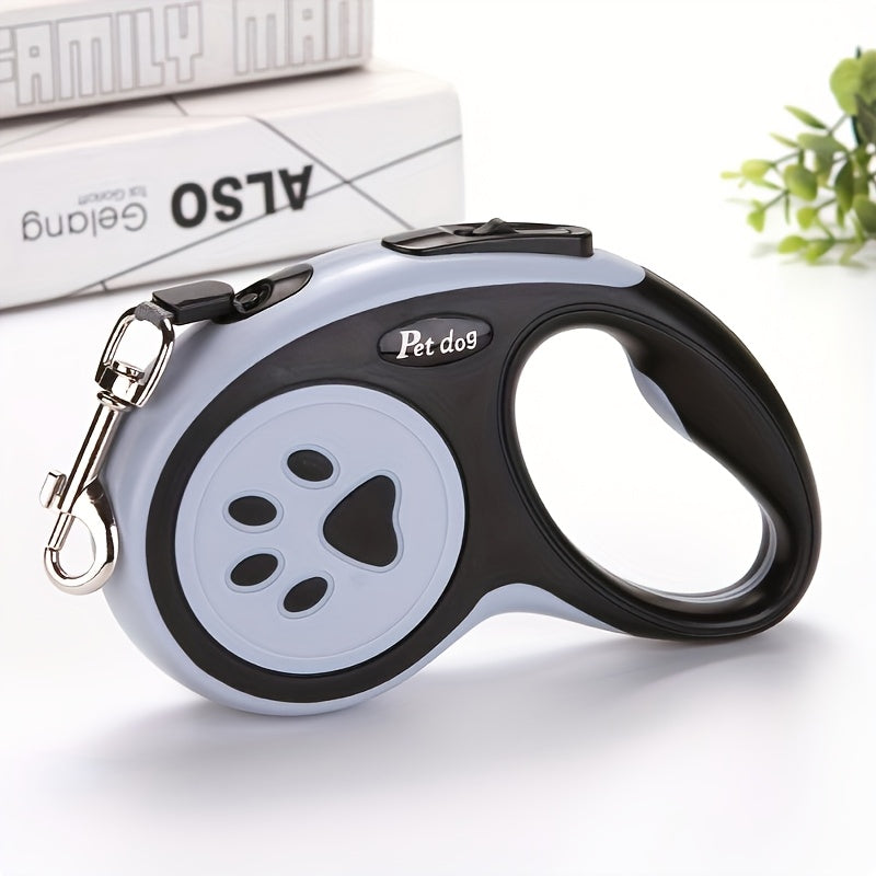 Extendable Pet Leash for Dog and Cat Walks, Black Size L Portable Walking Lead for Supervised Outdoor Strolls and Everyday Pet Outings