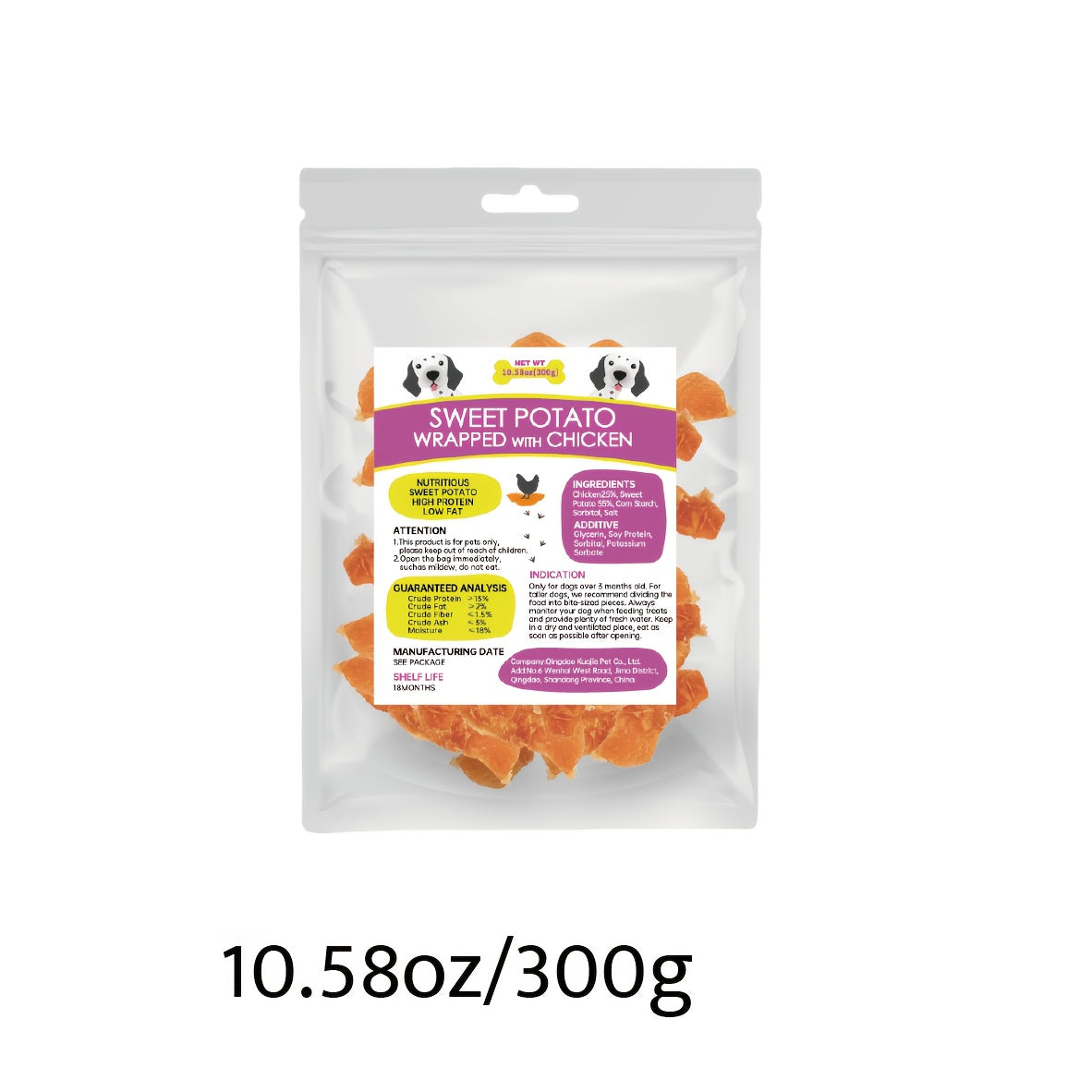 Dog Treats with Chicken Jerky, Duck Strips, Sweet Potato Wraps or Triple Flavored Kabobs, Selectable Snack Packs for Supervised Rewards