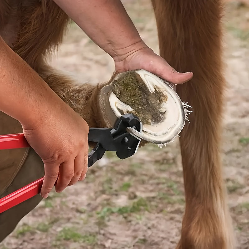 Farrier Tool Kit 9-Piece with Hoof Nippers, Mini Rasp, Hoof File, Knife and Storage Bag for Horse and Goat Hoof Care by Experienced Handlers