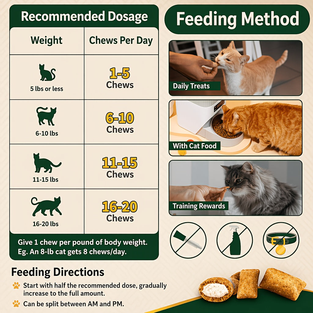 Cat Hairball Treats with Fiber and Fish Oil, Dual-Texture Crunchy and Creamy Cat Snacks for Indoor Cats, Chicken Flavor and Multipack Options