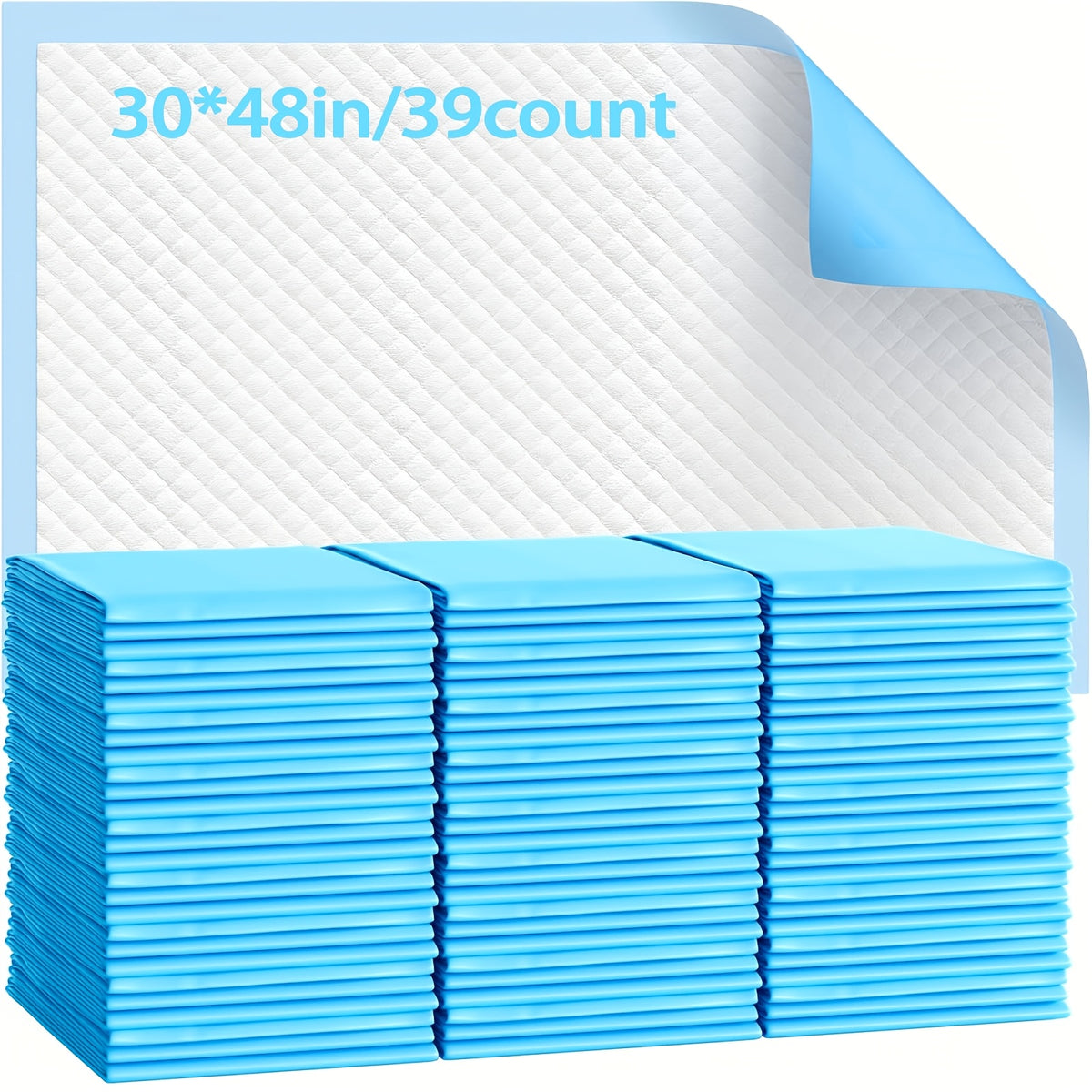 Dog Pee Pads for Large Breeds and Senior Dogs, Absorbent Leak-Resistant Puppy Potty Training Pads in Multiple Sizes, 39 to 119 Count Options