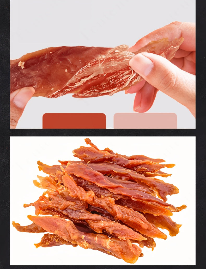 Duck Jerky Dog Treats Twin Packs, 80g Duck Strips or 106g Chicken and Duck Jerky Options for Supervised Training Rewards and Everyday Snack Breaks