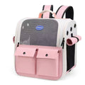 Front Opening Pet Carrier Backpack for Cats, Small Dogs and Puppies, Breathable Foldable Travel Bag with Safety Hook and Storage Pockets