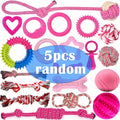 Puppy Chew Toy Variety Pack, Random 5 or 8 Piece Small Dog Toy Bundle for Supervised Teething Play, Interactive Indoor Games and New Puppy Gifts
