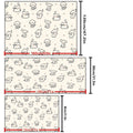 Dog Crate Mat with Puppy and Star Pattern, Washable Non-Slip PVC Pet Floor Mat with Slow-Rebound Cushioning for All-Season Indoor Comfort