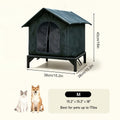 Insulated Dog House with Thermal Aluminum Foil Lining, Portable Foldable Pet Shelter for Small Dogs and Cats, Easy Assembly with Multiple Size Options