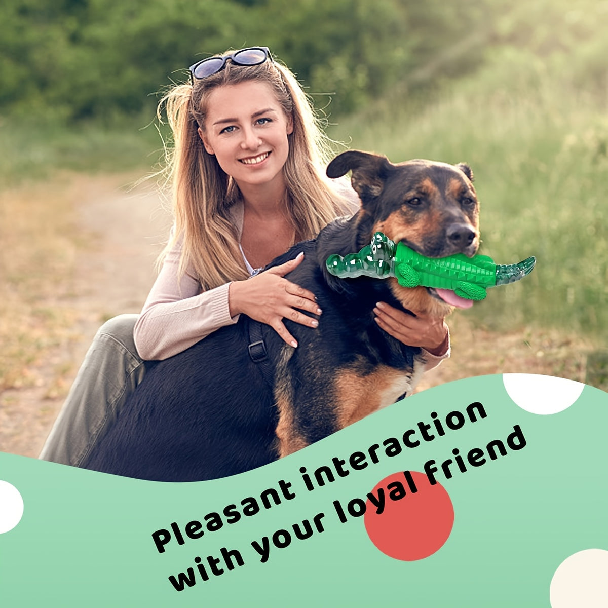 Dinosaur Dog Chew Toy with Ankylosaurus Ball Option, Interactive Pet Play Toy in Blue, Green or Two-Color Styles for Supervised Chewing and Fetch