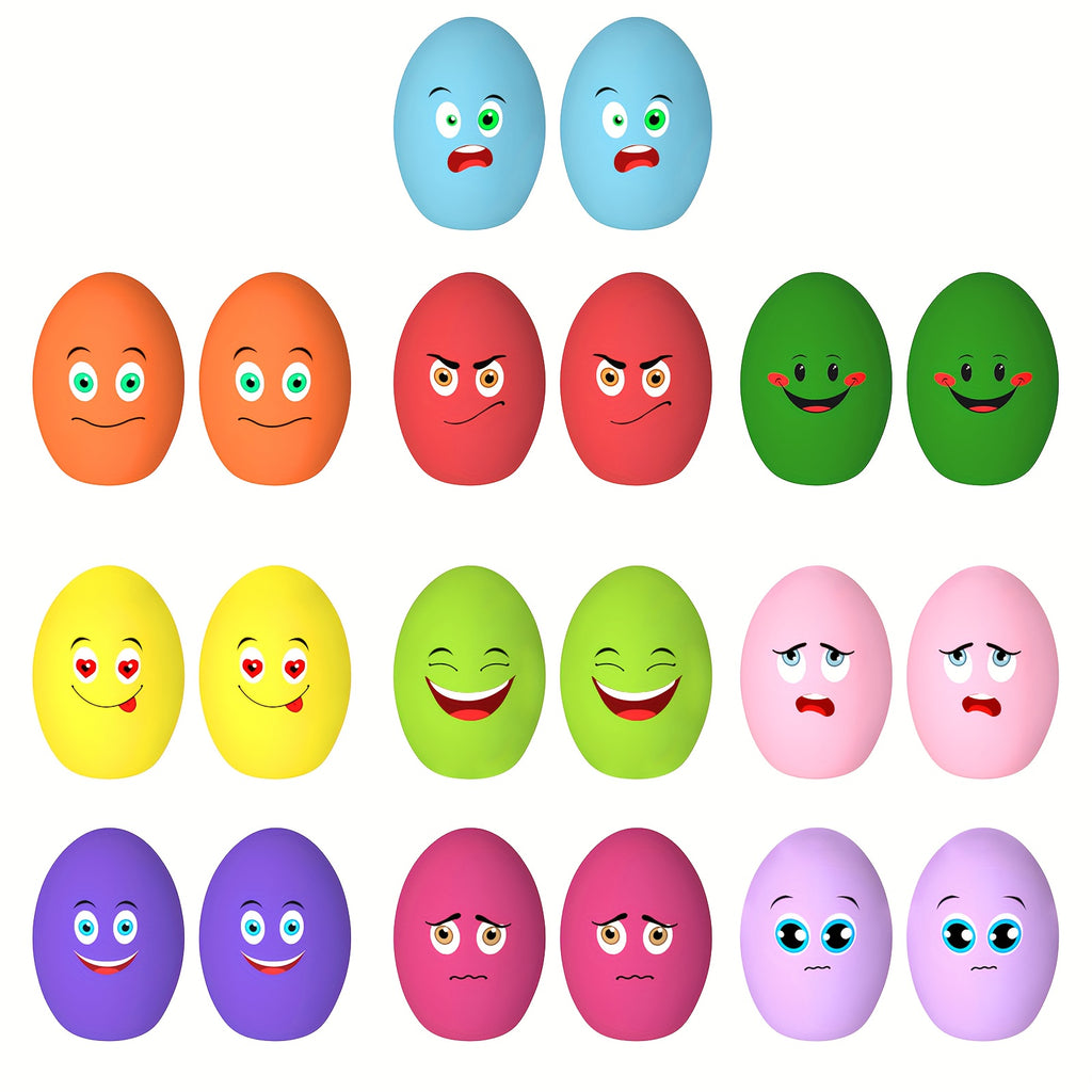 Squeaky Egg Dog Balls 10 Pack for Puppies and Small Dogs, Bouncy Oval Fetch Toys That Float for Supervised Chase and Water Play, No Batteries Needed