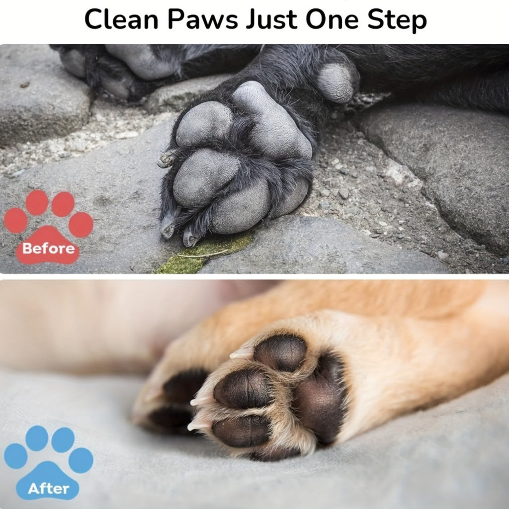 No-Rinse Paw Cleaner for Dogs and Cats, 5oz Paw Wash with Soft Brush, Lavender Chamomile, Lemongrass Sage or Fragrance-Free Options for Daily Grooming