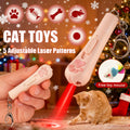 Rechargeable Cat Teaser Toy, 7-in-1 USB Interactive Cat Toy with Bonus Mouse for Indoor Chasing, Daily Exercise and Supervised Play in Pink or Blue
