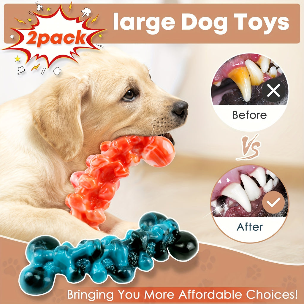 Dog Chew Toys for Large Dogs with Flame Bone or Light Green Crocodile Style Options, Supervised Chewing and Everyday Interactive Pet Play