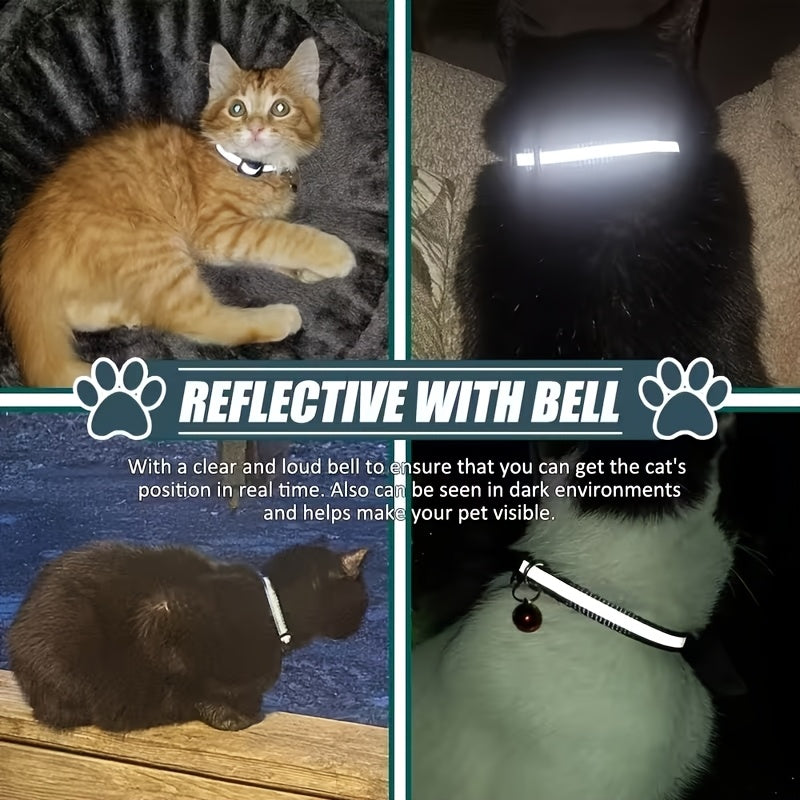 Cat Tracker Collar Set for iOS, Pet Locator with 5-Piece Option Including Two Lanyards, One Collar and Silicone Protective Case, Battery Not Included