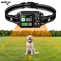 GPS Dog Fence System with No Subscription, Rechargeable Wireless Boundary Collar with 3 Training Modes for Medium and Large Dogs, Black or Orange