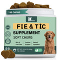 Brewer's Yeast Dog Supplement, 150 Count Chicken Flavor Formula with Flax Seed Meal and Coriander for Canine Nutrition Routines, 300g