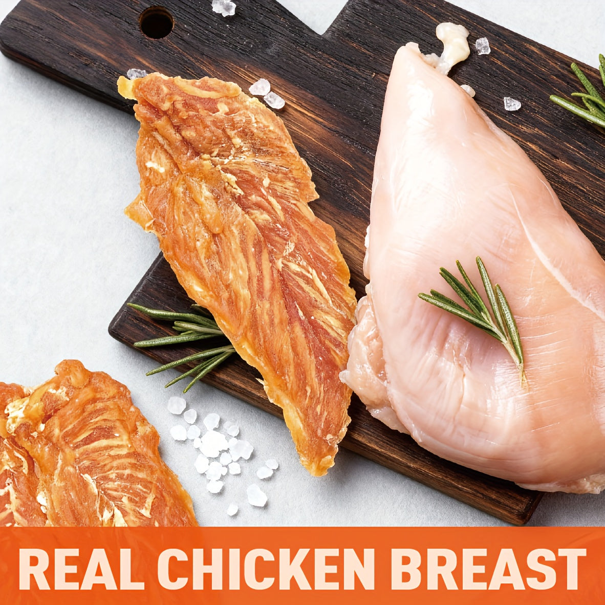 Rawhide-Free Chicken Jerky Dog Treats with Real Chicken Breast, No Artificial Flavors, 600g or 900g Options for Supervised Snack Time