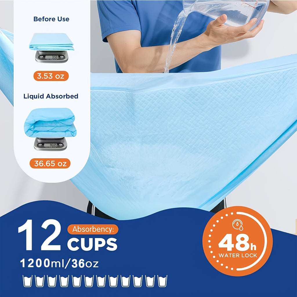 58 x 32 Inch Dog Pee Pads 40 Count, Extra Large Disposable Absorbent Puppy Potty Training Mats for Dogs and Cats, Crates and Couch Protection
