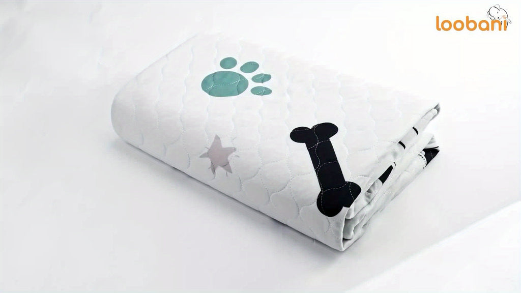 Reusable Puppy Training Pads with TPU Waterproof Protection, 4-Layer Washable Non-Slip Dog Pee Mats for Potty Training and Whelping