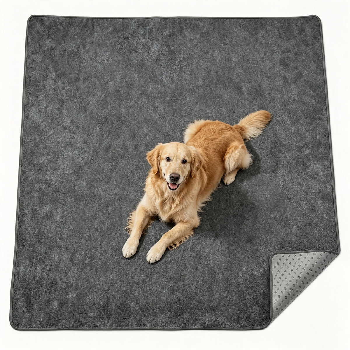 Extra Large Washable Dog Pee Pad, 1 Pack Reusable Non-Slip Puppy Training Mat for Playpens, Whelping, Floors, Crates and Sofa Protection