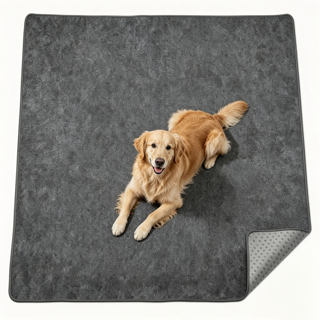Extra Large Washable Dog Pee Pad, 1 Pack Reusable Non-Slip Puppy Training Mat for Playpens, Whelping, Floors, Crates and Sofa Protection