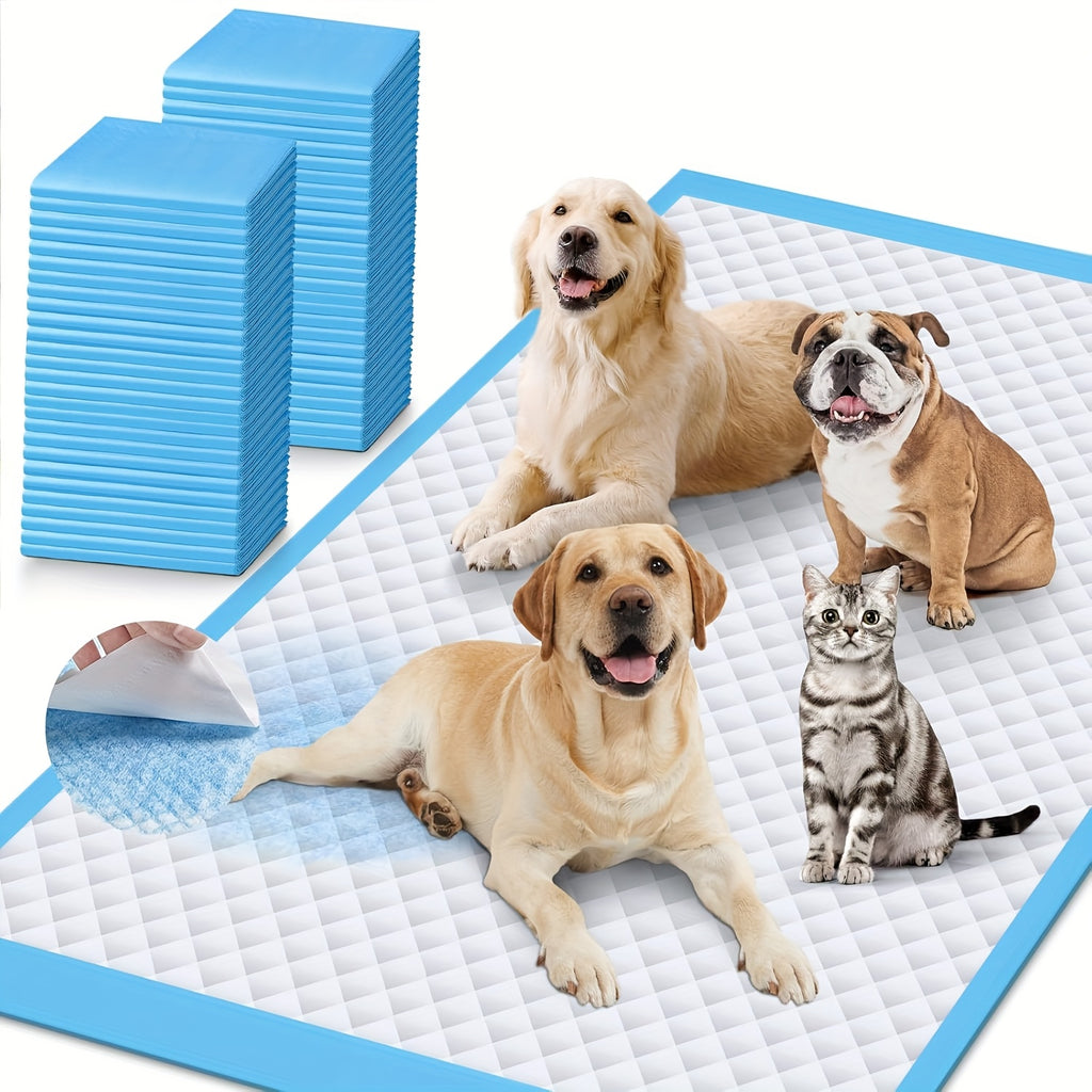 Dog Pee Pads 32 x 55 Inch, 40 Count Extra Large Absorbent Puppy Potty Training Pads with Quick-Drying Design, Leak Protection and Odor Control