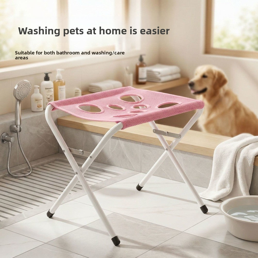 Cat and Dog Grooming Hammock with Mounting Brackets, Fixed Pet Bathing Rack for Small and Medium Pets, Nail Trimming and Coat Care
