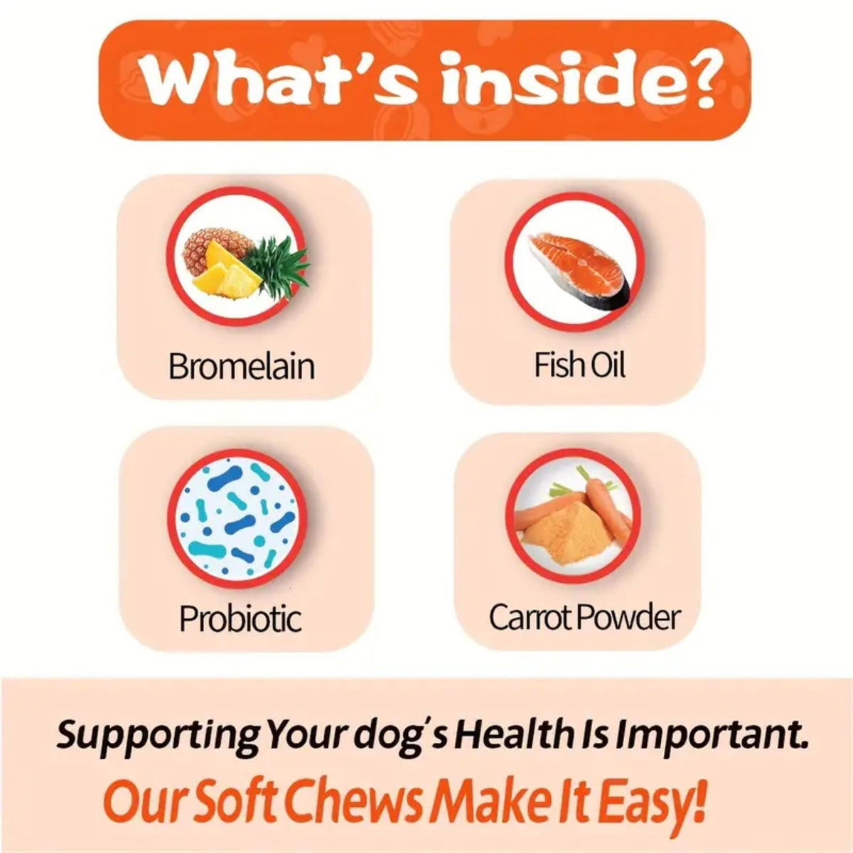 Salmon Oil Soft Chews for Dogs and Cats, 120 Count Omega-3 Fish Oil Supplement for Skin and Coat Care, Salmon Flavor Pet Chews, 300g