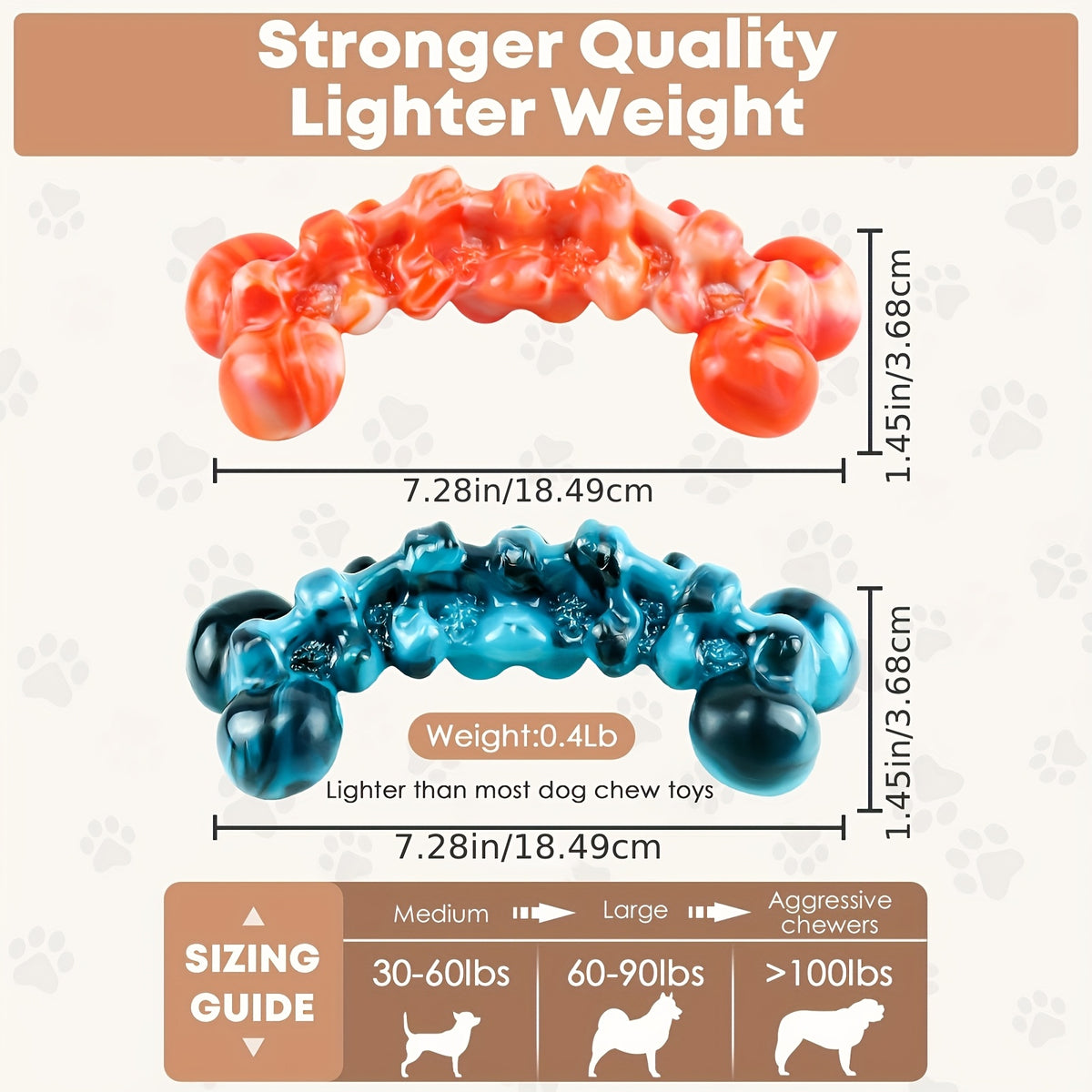 Dog Chew Toys for Large Dogs with Flame Bone or Light Green Crocodile Style Options, Supervised Chewing and Everyday Interactive Pet Play
